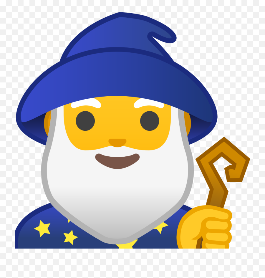 Man Mage Emoji - Emoticon Mago Png,Wizard Emoji