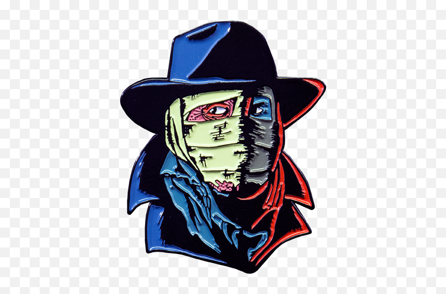Darkman Enamel Pin - Costume Hat Emoji,Emoticon Copia E Incolla