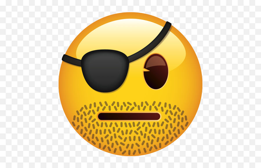 Emoji - Happy,Bearded Man Emoji