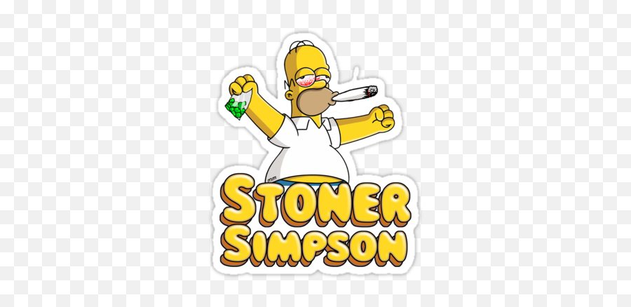 Simpsons - Stoner Simpson Emoji,Homer Simpson Bottling Up His Emotions