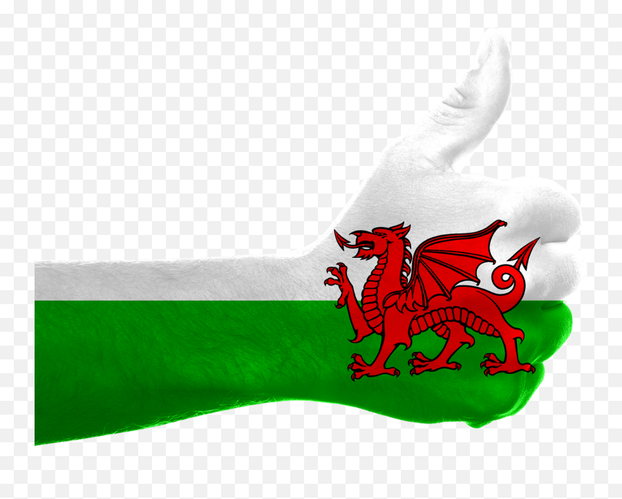 Queen Wales Dragon Thumb Flag England - Wales Flag Heart Shaped Emoji,Queen America Emoji