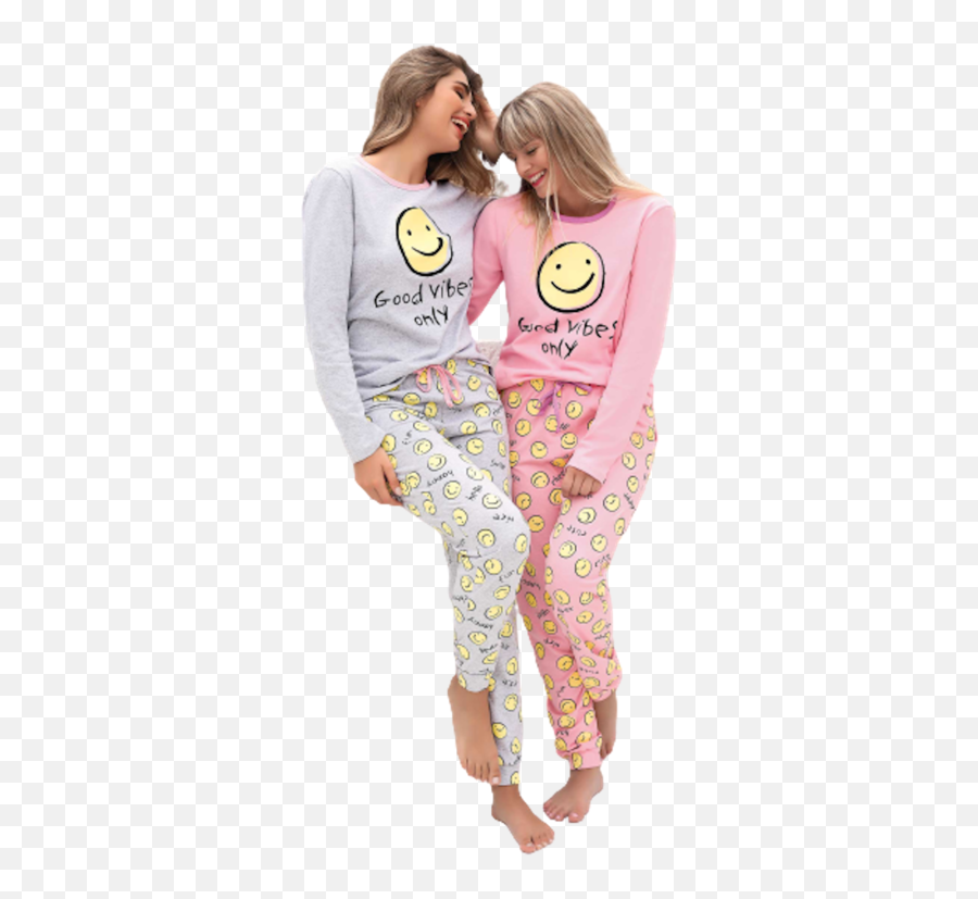 Estampado Emoji Invierno Art - Pijama Good Vibes Only,Emoji Pjs At Justice