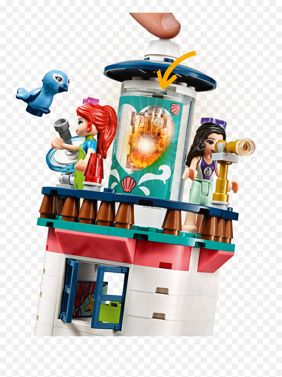 Lego Friends Lighthouse Rescue Center 41380 Building Kit - Lego Friends Mia Emma Rascue Emoji,Lego Dogs Emojis