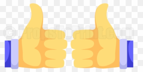Thumbs Up Photo Booth Prop - Sign Language Emoji,Diy Emojis Photo Booth