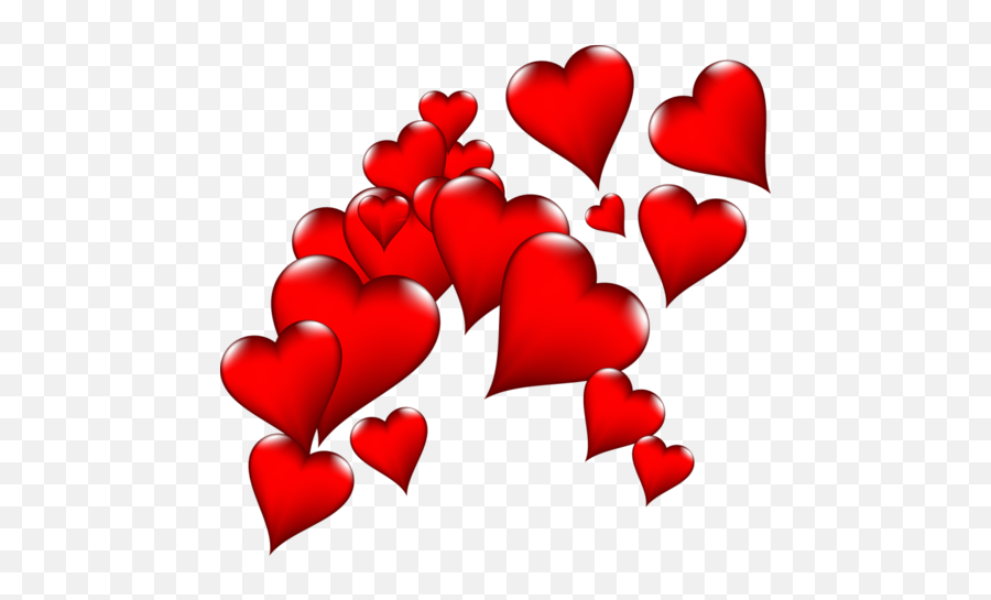 Heart 2 - Transparent Flying Hearts Png Emoji,Shiny Heart Emoji