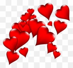 Heart 2 - Transparent Flying Hearts Png Emoji,Shiny Heart Emoji