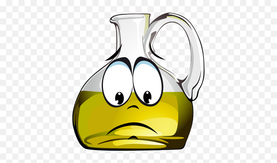 Cartoon Nourriture Émoticône Bouteille Du0027huile Emoji,Clipart Emoticon Peur