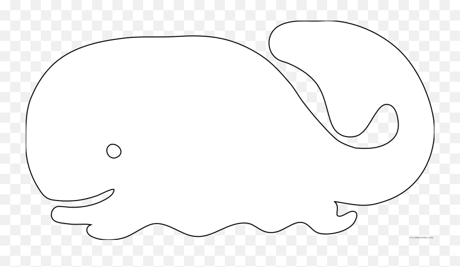 Whale Outline Coloring Pages Whale 4 Png Printable - Dot Emoji,Moby Dick Emoji