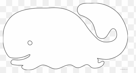 Whale Outline Coloring Pages Whale 4 Png Printable - Dot Emoji,Moby Dick Emoji