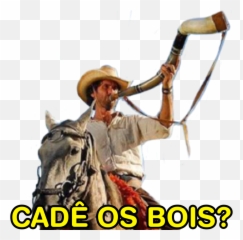 Vaqueiro Berrante Sticker - Halter Emoji,Shofar Emoji