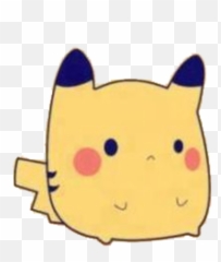 Pika Sticker - Fat Kawaii Pikachu Clipart Full Size Emoji,Fat Cute Cat Emoji