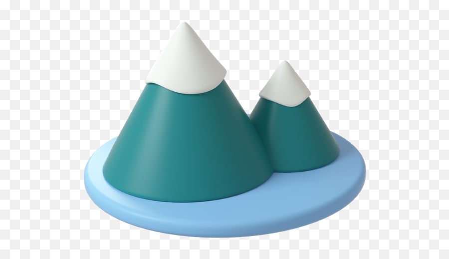 Premium Mountains 3d Illustration Download In Png Obj Or Emoji,Sunset Over Mountain Emoji