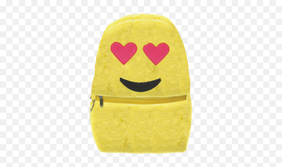 Download Picture Of Heart Eyes Emoji Furry Backpack - Heart,Back Pack Emoji