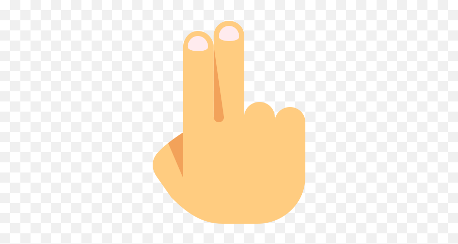 Two Fingers Icon In Color Style Emoji,Emoji Fingers