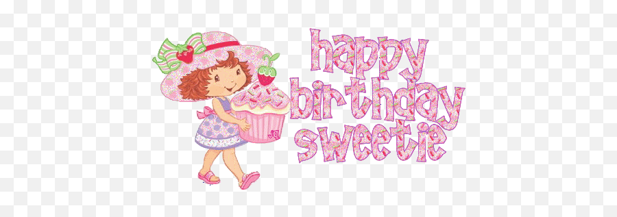 Cute Happy Birthday Gif Animation - Happy Birthday Sweet Girl Gif Emoji,Happy Birthday Emoji Gif