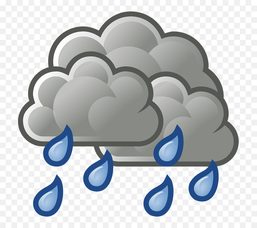 Free Raindrop Rain Vectors - Rain Weather Clipart Emoji,Rain Emoticon Text