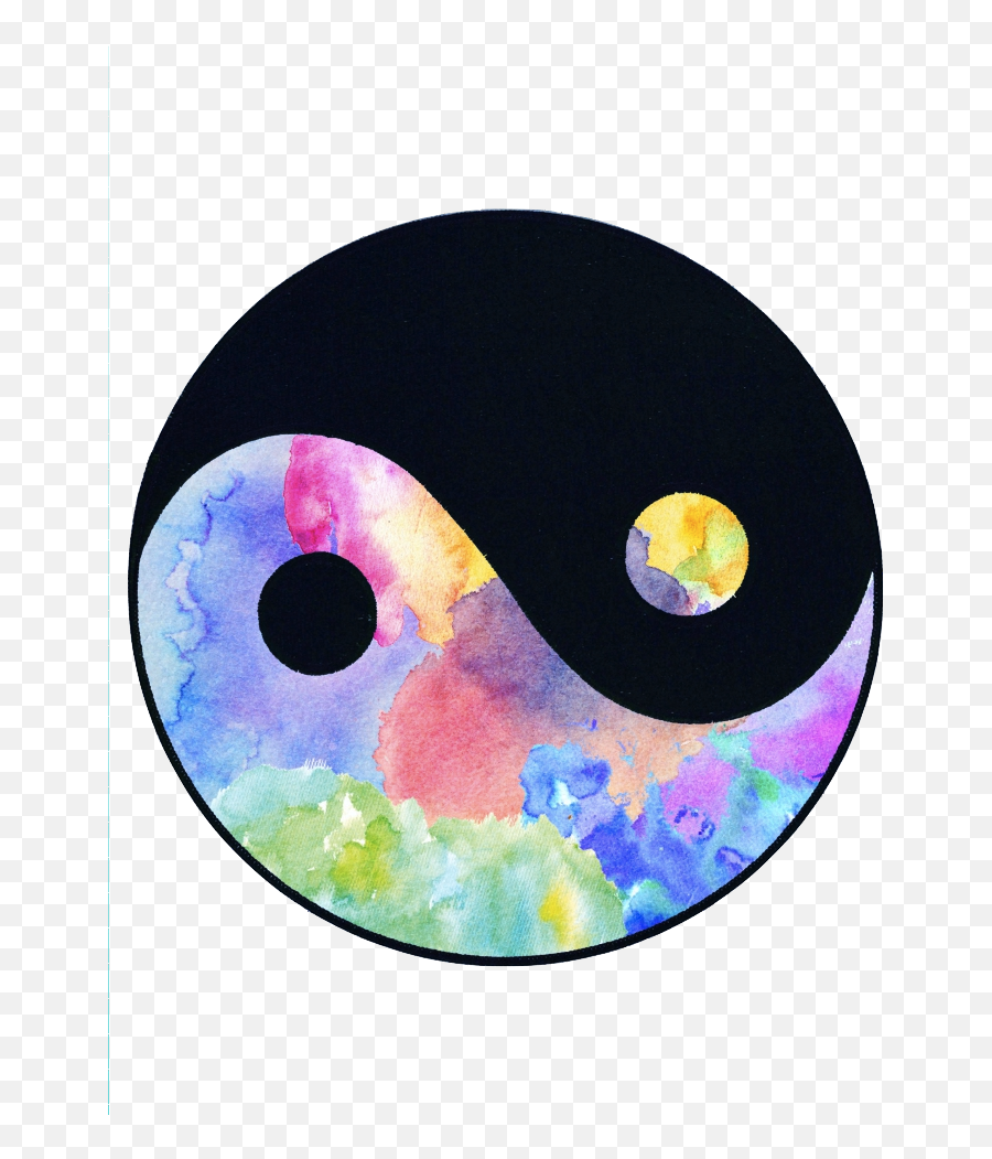 Stay Yin And Yang - Yin And Yang Colorful Emoji,Yin And Yang Emoji