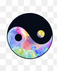 Stay Yin And Yang - Yin And Yang Colorful Emoji,Yin And Yang Emoji