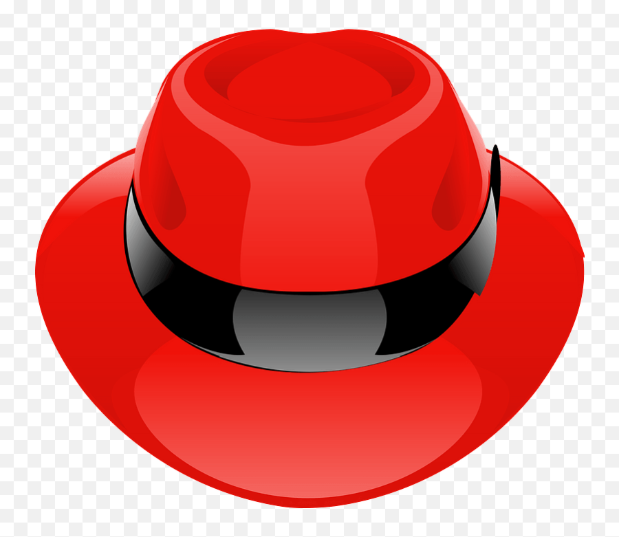 Red Hat With Black Band Clipart - Red Hat Clipart Emoji,Pilgrim Hat Emoji
