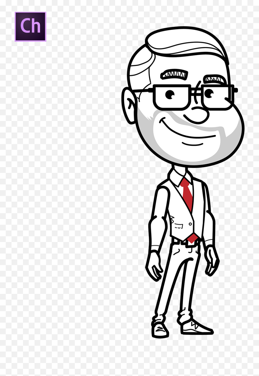Doodle Style Teacher Character Animator Puppet Graphicmama - Standing Around Emoji,Cartoon Basic Emotions Drawings Eye