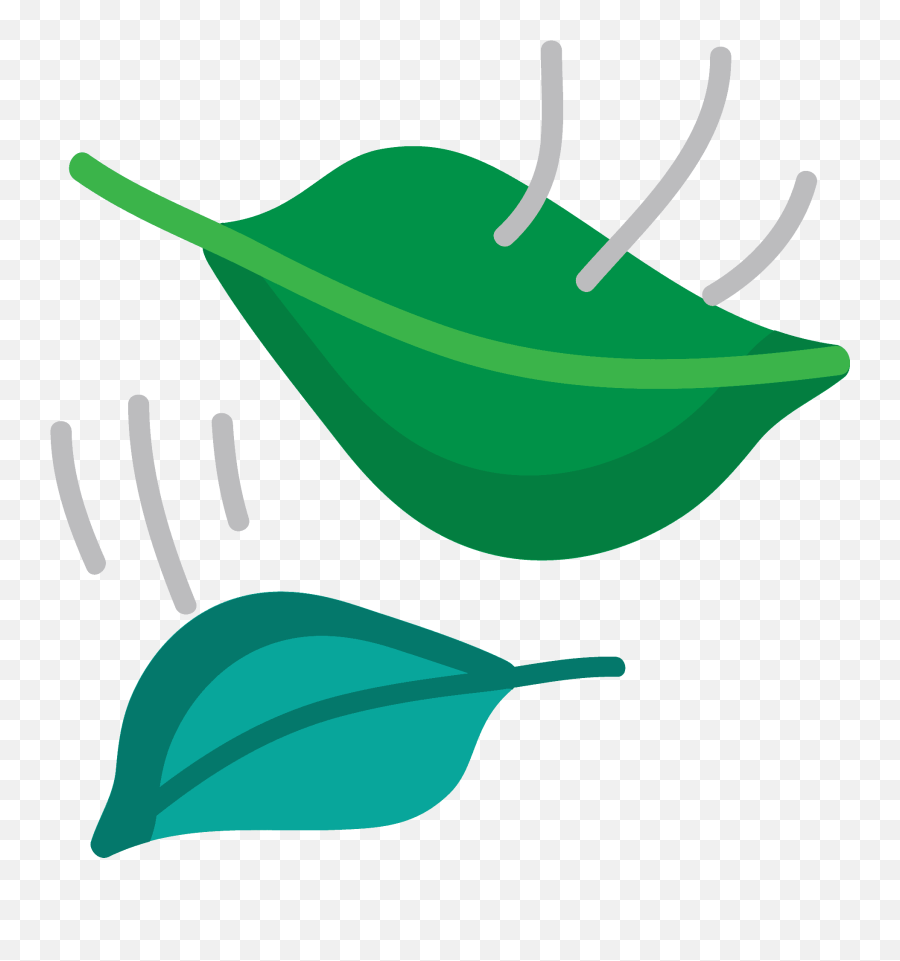 Leaf Fluttering In Wind Emoji Clipart - Fresh,Leaf Blow Emoji