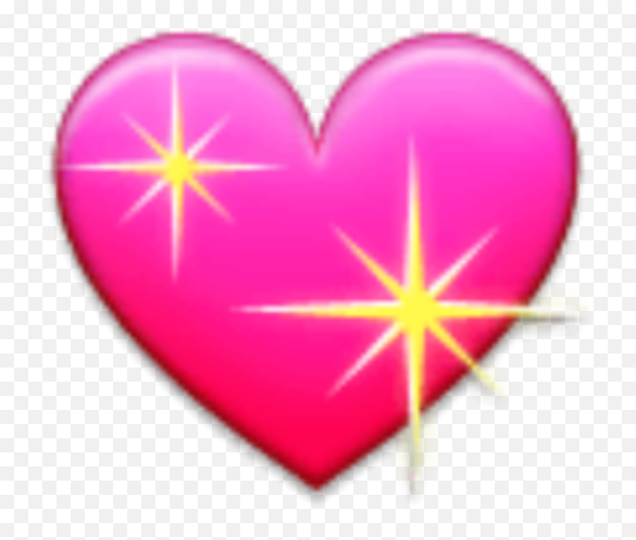 Heart Picsart - Heart With Sparkles Samsung Emoji,Heartbeat Emoji