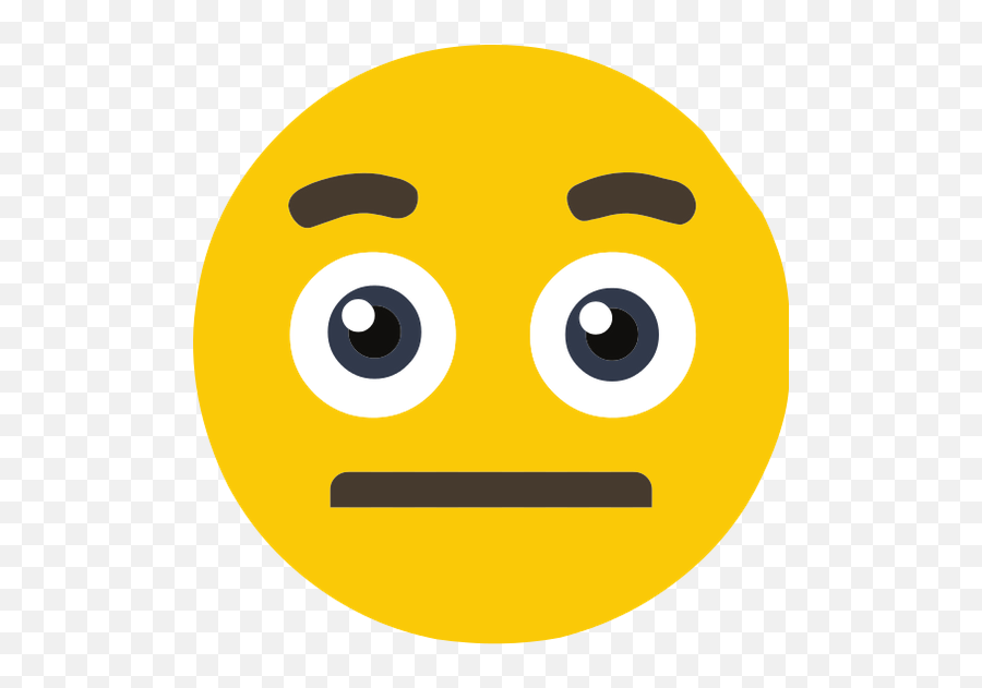 Straight Face Emoji Shocked Straight - Wide Grin,Sexual Innuendo Emoticon