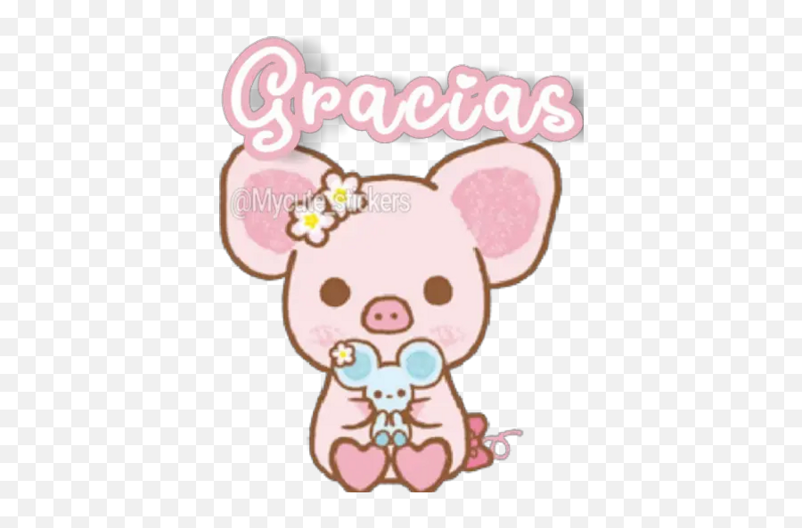 Sticker Maker - Piggy Girl Frases By Yessy Piggy Girl Line Sticker Emoji,Emojis De Angelito