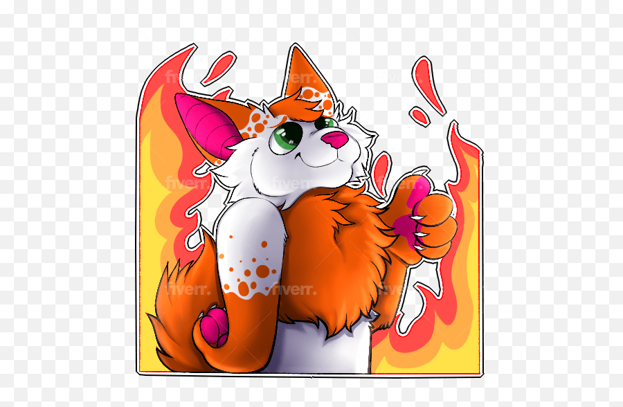 Paper Paper U0026 Party Supplies Custom Fursona Or Pet Sticker - Telegram Stickers Furry Emoji,Telegram Sticker Emotions