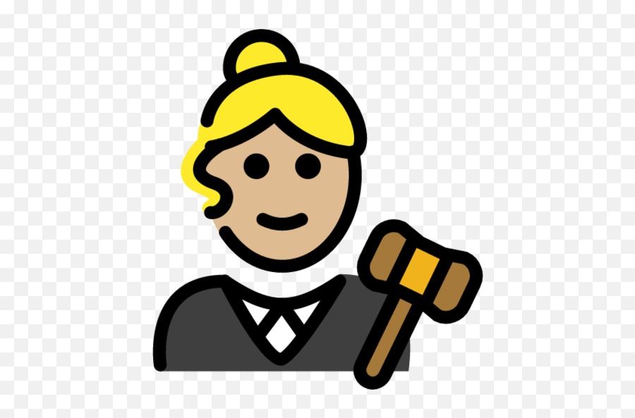 Woman Judge Medium - Light Skin Tone Emoji Download For Emoji,Woman Pouting Emoji