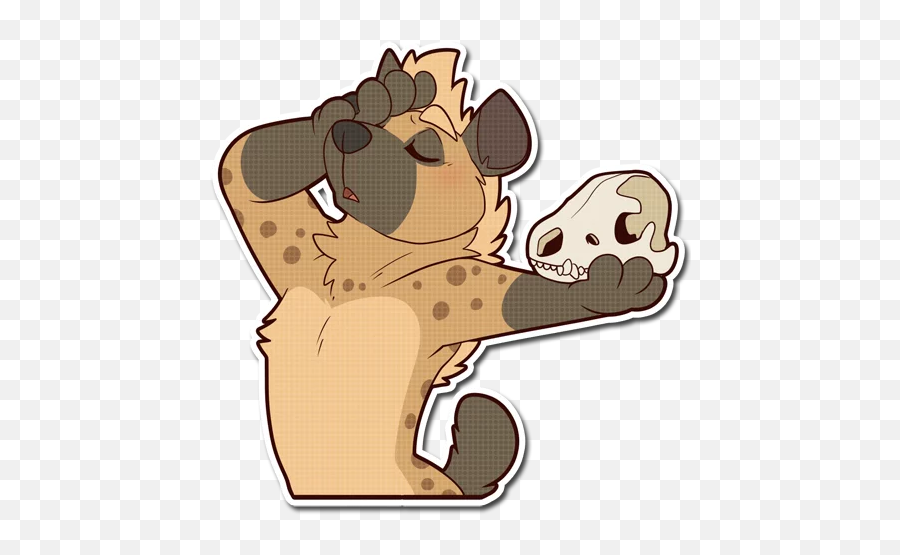 Hyena Sticker - Happy Emoji,Hyena Emoji