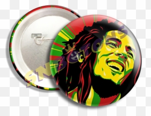 Boton - Reggae Emoji,Bob Marley Emoji