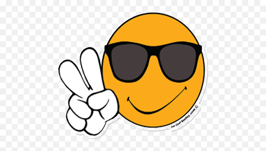 Emoticon Mirrored Sunglasses - Smiley Face Peace Sign Emoji,Emoticon J