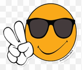 Emoticon Mirrored Sunglasses - Smiley Face Peace Sign Emoji,Emoticon J