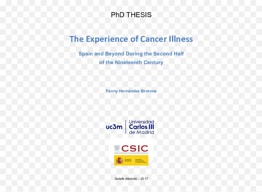 Pdf The Experience Of Cancer Illness Spain And Beyond - Vertical Emoji,Borns The Emotion Sheet Musicc