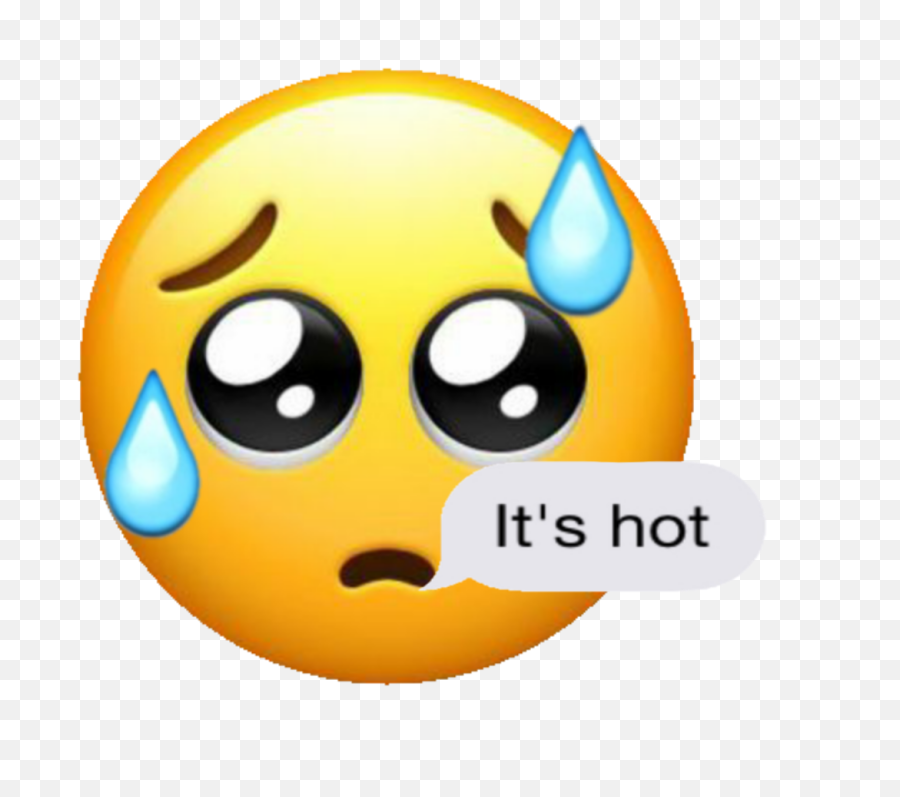 Sohot Sweating Tears Sticker - Happy Emoji,Hot Sweating Emoji