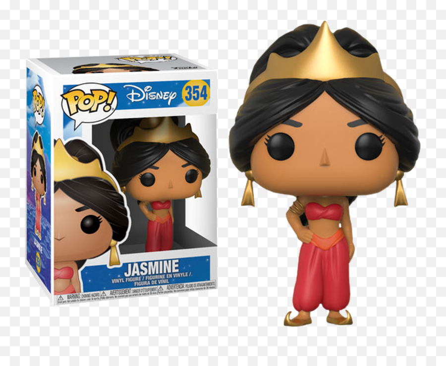 Red Vinyl Collectible Action Figure Toy - Funko Pop Jasmine Emoji,Aladdin And Jasmine Emojis