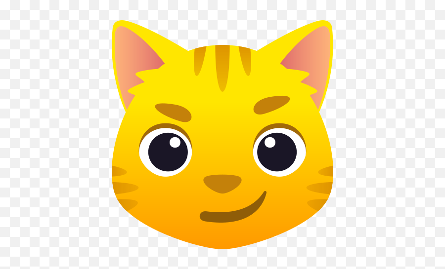 Emoji A Cat With An Ironic Smile Wprock - Chat Emoji,Pensive Emoji