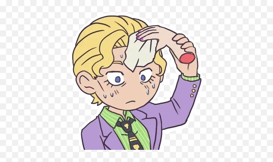 Jojo Sticker Pack - Fictional Character Emoji,Kira Yoshikage Emojis