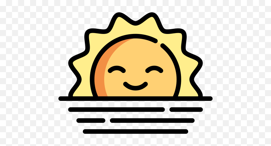 Sunset - Stamp Icon Emoji,Sunset Emoticon Facebook