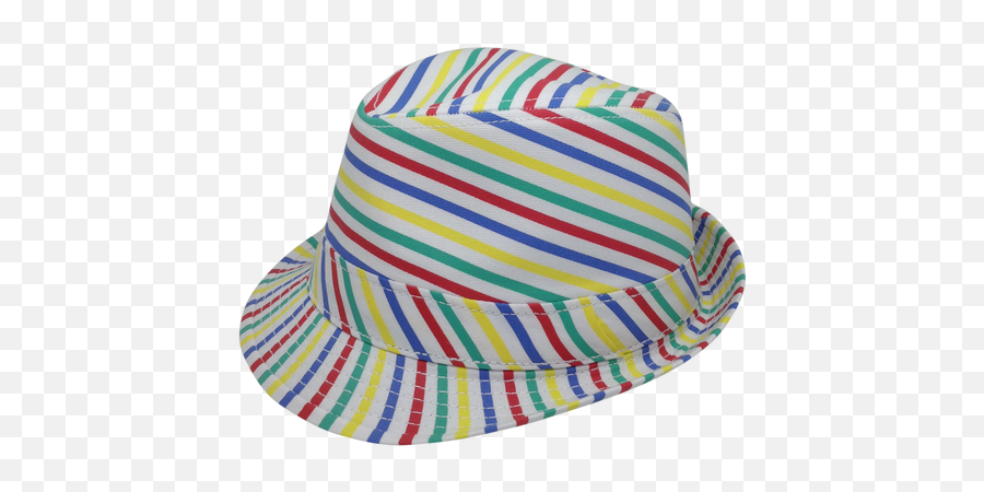 Bowl Of Soup Fedora - Multi Colored Rainbow Striped Emoji,Pookie Garfield Emoji