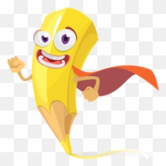 Cartoon Pencil Sticker Vol 01 By Tuan Tran Anh - Yellow Pencil Character Clipart Emoji,Pencil Emoticon