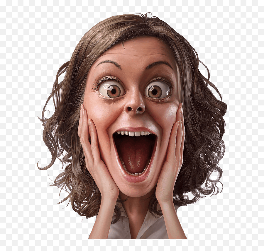 Vector Surprised Woman Png Image Png Mart Emoji,Surprised Emoticon Cartoon