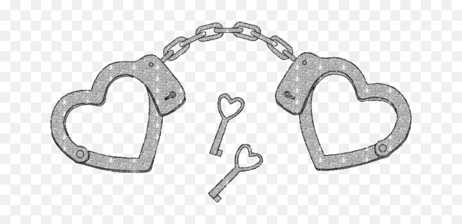 Cuffs Handcuffs Heart Heartcuffs Metal Sticker By - Language Emoji,Handcuffs Emoji