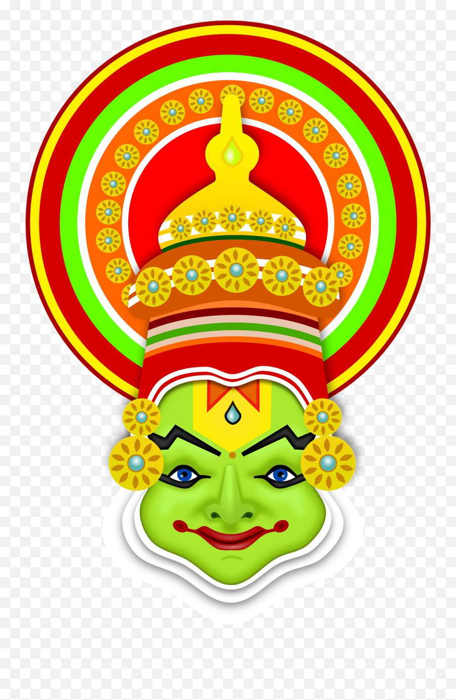 Onam Mask Clipart Free Download Transparent Png Creazilla Emoji,Native American Emojis Transparent