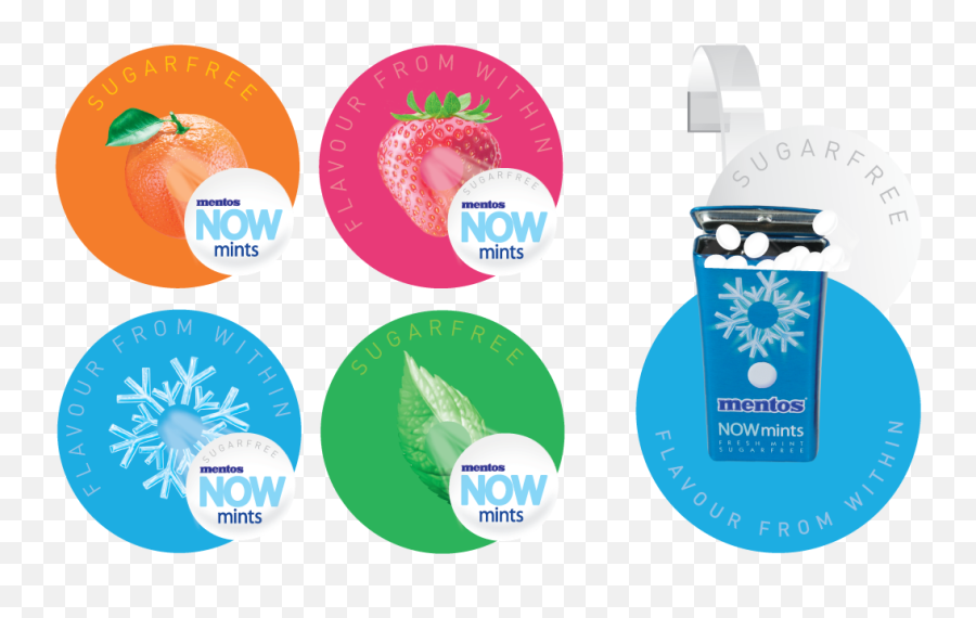Mentos Flavour Strawberry Point Sugar Free Mints Floor Decal - Superfood Emoji,Pepsi Emoji Campaign