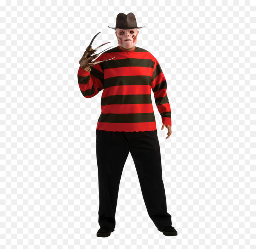 Costume Party Freddy Krueger Halloween Costume Sweater Emoji,Jason Vorhees Emoji Png