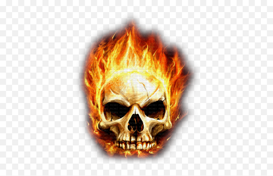 Fireskullgoth - By Kittykatluv65 Skull Fire Goth Emoji,Fire Facebook Emoji
