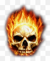 Fireskullgoth - By Kittykatluv65 Skull Fire Goth Emoji,Fire Facebook Emoji