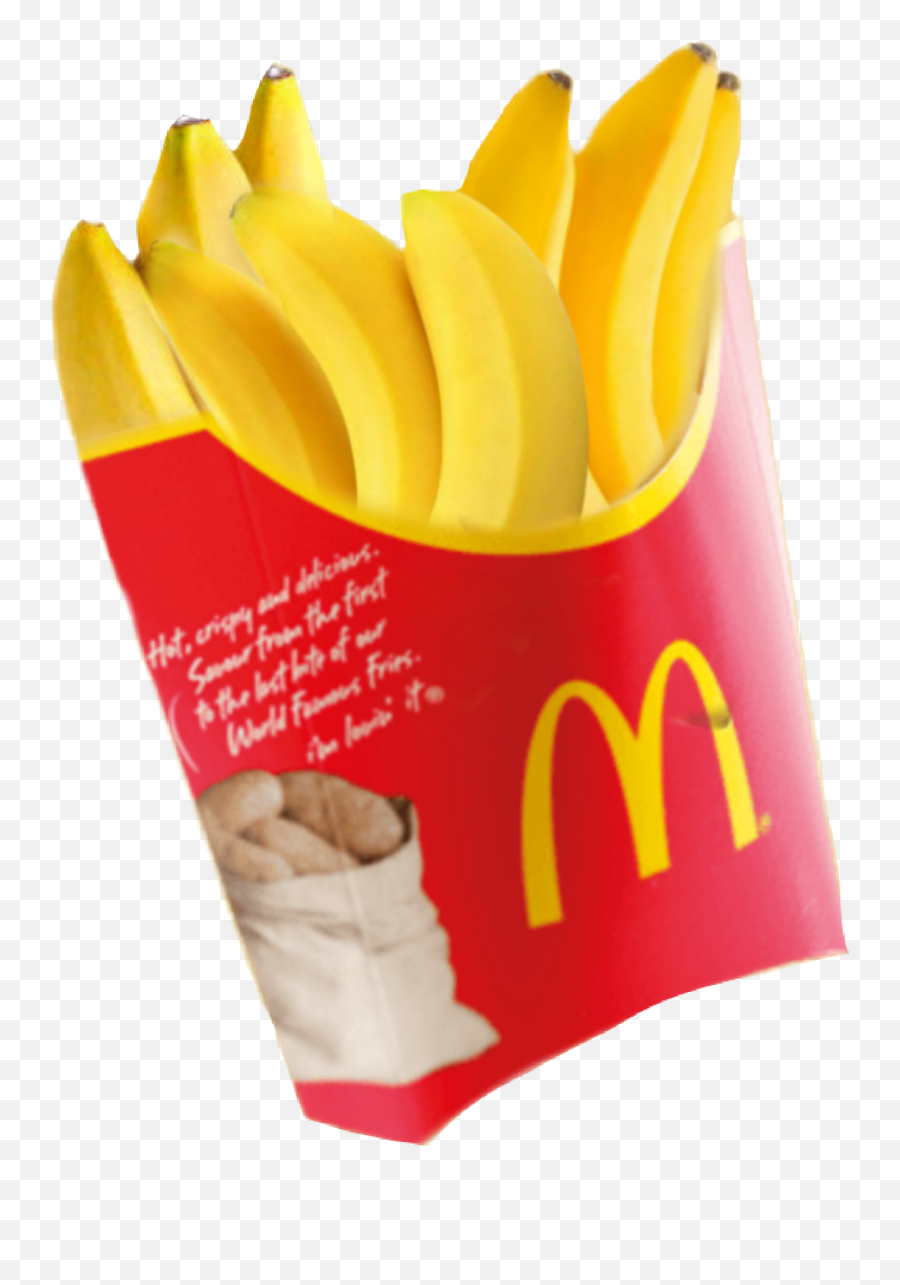 Banana Bananas Fries Friese Sticker By Noe - Uk Large Fries Mcdonalds Emoji,Mcdonalds Happy Meal Emoji